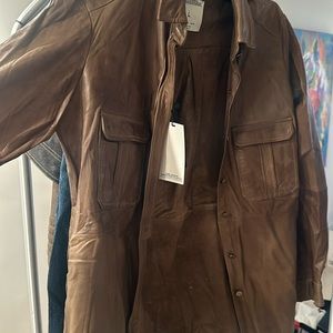 Zara leather top, with tags